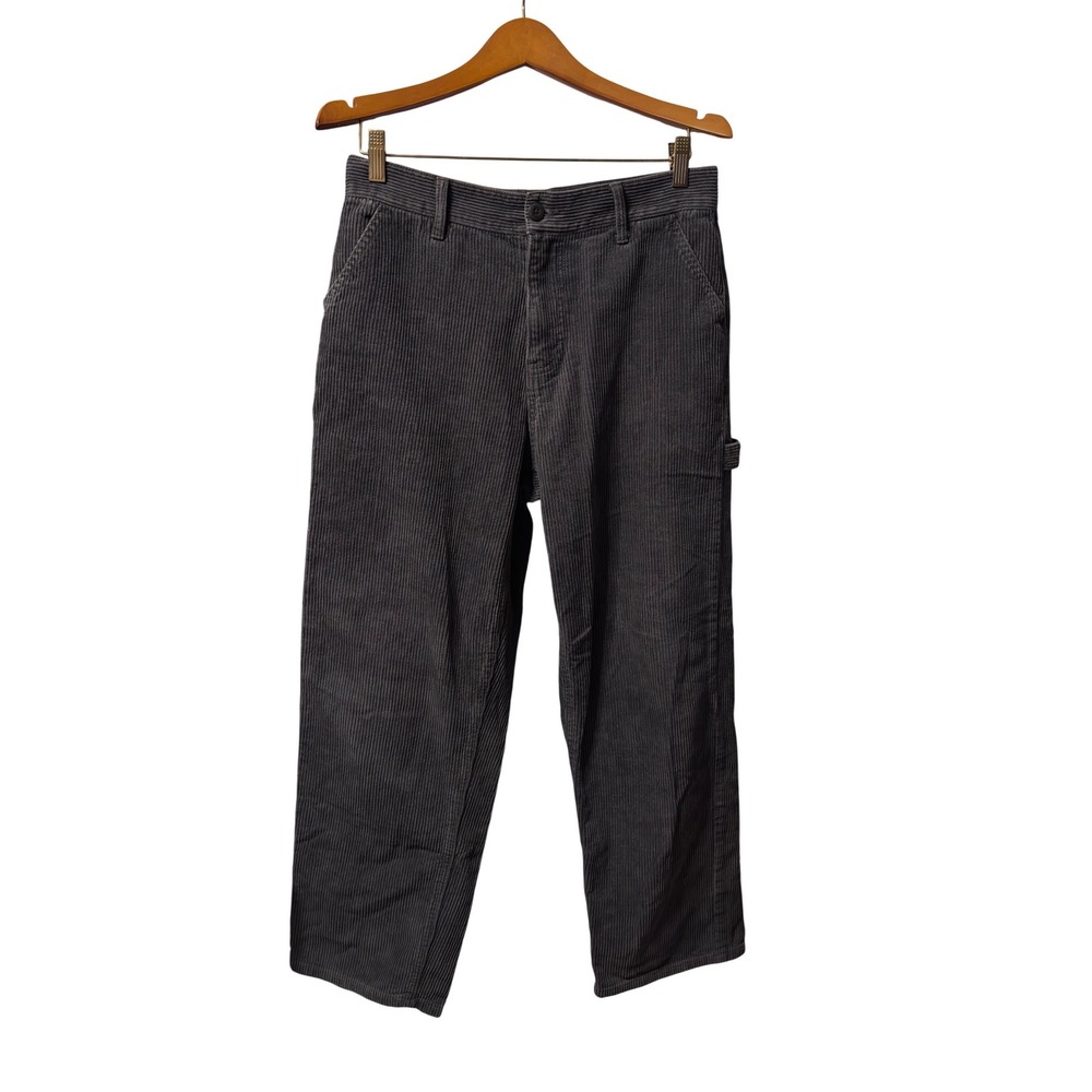 RSQ Utility Corduroy Carpenter‎ Pants Charcoal Grey Size 29x30 Unisex